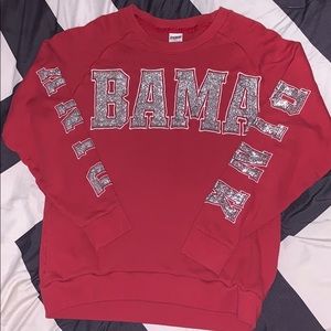 VS pink Alabama bling crew neck